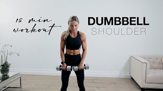 15 Minute SHOULDER WORKOUT at Home or the Gym with Dumbbells [upl. by Ilil171]