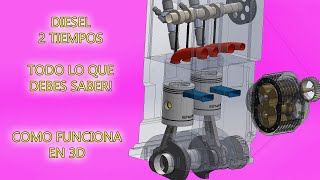 El Diesel 2 Tiempos 🚗 🤯 Potente y Duradero Como Funciona  Repman22 [upl. by Audrit]