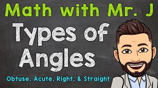 Types of Angles  Obtuse Acute Right amp Straight Angles [upl. by Odnomyar]