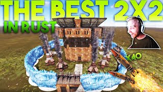 The BEST 2x2 in RUST PostyHJune Base Design [upl. by Daukas]