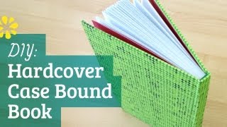 DIY Hardcover Book  Case Bookbinding Tutorial  Sea Lemon [upl. by Modestine]