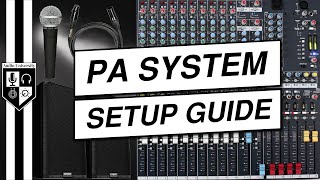 How To Set Up A Sound System For A Live Event PA System Setup Tutorial [upl. by Lucia]