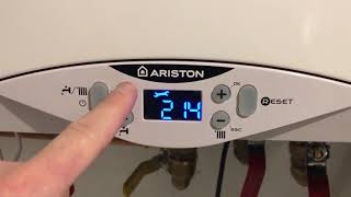 Ariston Cares Premium 24 EU  COMFORT Mode [upl. by Aixela]