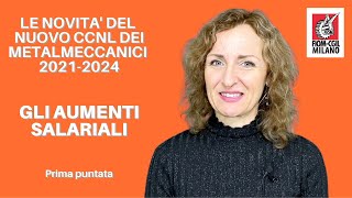 Rinnovo del contratto dei metalmeccanici gli aumenti salariali nel CCNL 2021 [upl. by Luelle]