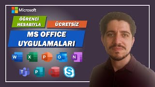 MS Office Uygulamalarını Öğrenci Hesabıyla Bilgisayara Ücretsiz Kurma  MS Excel Word PowerPoint [upl. by Colline653]