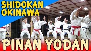 PINAN YODAN  OKINAWA SHIDOKAN shorin ryu [upl. by Anauqaj759]