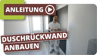 AluverbundDuschrückwand einbauen  planeo Wallboard [upl. by Anaytat581]