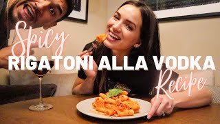 Spicy Rigatoni Alla Vodka Recipe Date Night Dinner Recipe [upl. by Pollak483]