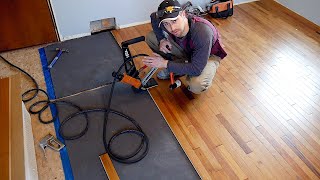 Hardwood Floor Installation Nail Down Like a PRO [upl. by Bobbette]