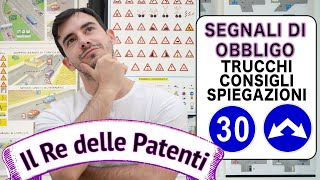 SEGNALI DI OBBLIGO  IL RE DELLE PATENTI  PATENTE B  ESAME DI TEORIA [upl. by Nilyahs]