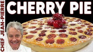 Cherry Custard Pie Clafoutis  Chef JeanPierre [upl. by Patterman820]