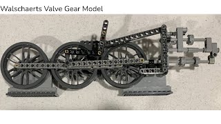 Walschaerts valve gear demonstrated with LEGO [upl. by Yeniffit]