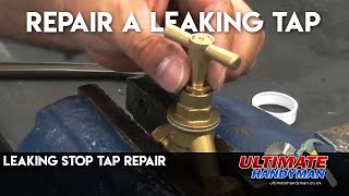 Leaking stop tap repair [upl. by Eahsram]