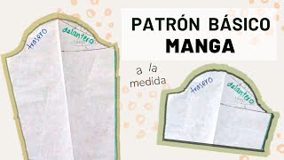 Cómo hacer PATRÓN básico de MANGA 📐 [upl. by Ahsaenat667]