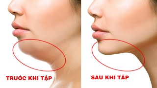 7 Bài Tập Giúp Giảm Nọng Cằm Mặt Thon Gọn Hiệu Quả 100 [upl. by Ynamreg]