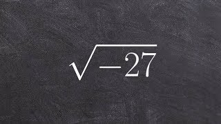 Simplifying negative radicals [upl. by Einhapets]