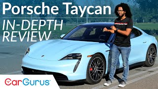 Porsche Taycan Review Electrifying performance  CarGurus [upl. by Relyks]