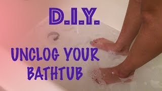 How to Unclog a Bathtub Drain EcoFriendly [upl. by Lindon]