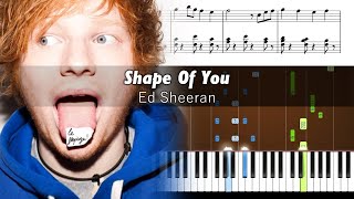 Ed Sheeran  Shape Of You  Piano Tutorial  SHEETS [upl. by Eniwtna102]