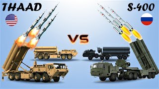 THAAD USA vs S400 Russia  Comparison between two Air Defense System [upl. by Ahsenor761]