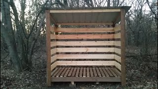 DIY Firewood Storage Shed [upl. by Dianthe]