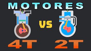 Cómo funciona un Motor 2T Vs Motor 4T en una sencilla explicación [upl. by Olemrac]