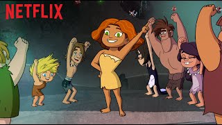 Croods o Início  2a temporada  A primeira festa  Netflix [upl. by Arahas]