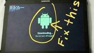 How to restore and exit download mode on Samsung Tab Pro Tablet Repair Odin Mode [upl. by Latoye]