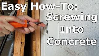 How To Screw Into Concrete [upl. by Nnaer]