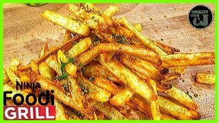 NINJA FOODI GRILL FRENCH FRIES  Air Fryer French Fries  Ninja Foodi Grill Recipes [upl. by Annoyt535]