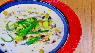 Rezept Käse Lauchsuppe mit Hackfleisch  schnell und einfach  Partysuppe [upl. by Ilana]