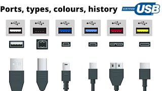 USB ports cables and colours explained [upl. by Billen]