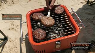 Everdure  CUBE Portable Charcoal Grill [upl. by Yhprum625]