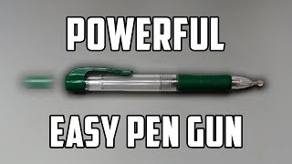 How To Make A Pen Gun Easy Full HD [upl. by Yanrahc]