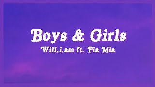 Boys amp Girls  William ft Pia Mia Lyrics quotThe girls wanna play with boysquot TikTok [upl. by Fabiano]