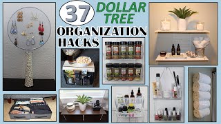 37 DOLLAR STORE ORGANIZATION HACKS  Dollar Tree DIY  ORGANIZATION IDEAS [upl. by Yojenitsirk]