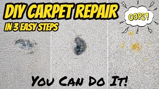 DIY Carpet Repair in 3 Easy Steps [upl. by Artemus]