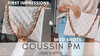 THE NEW LOUIS VUITTON COUSSIN BAG REVIEW amp DETAILS  LV COUSSIN PM [upl. by Luella711]