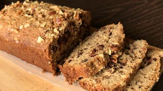 Date Walnut Loaf Cake  Rich amp Moist Cake  Em’s Kitchen [upl. by Etnovaj]