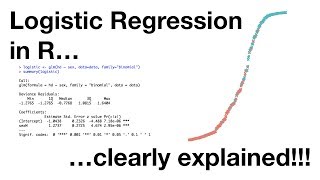 Logistic Regression in R Clearly Explained [upl. by Ruhtracam]