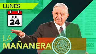 La conferencia de AMLO 24 de julio  En vivo [upl. by Noevart]