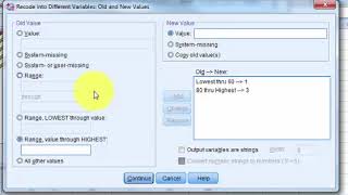 SPSS Changing scale variable to nominal variable [upl. by Spiros530]