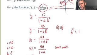 Finding a Logistic Model From Data [upl. by Atoiganap]