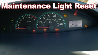 Toyota Yaris Maintenance light Reset 20072013 [upl. by Calvert]