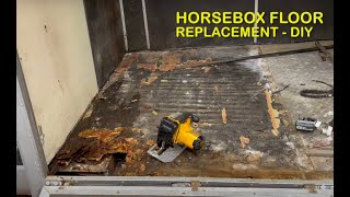 HORSEBOX FLOOR Replacement  DIY [upl. by Aileek]