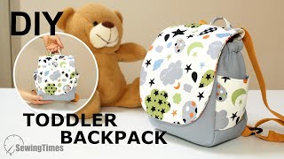 DIY TODDLER BACKPACK  Cute Bag for baby Sewing Tutorial sewingtimes [upl. by Alios902]