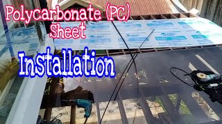 Paano Mag Install ng PC Polycarbonate Sheet [upl. by Acinomahs983]