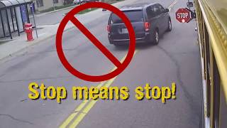 Stop Means Stop  School Bus Safety [upl. by Blanka790]