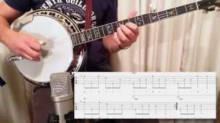 The Swallowtail Jig Melodic Banjo Lesson Free TAB [upl. by Acherman429]