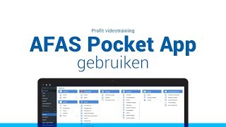 AFAS Pocket App gebruiken [upl. by Dud]